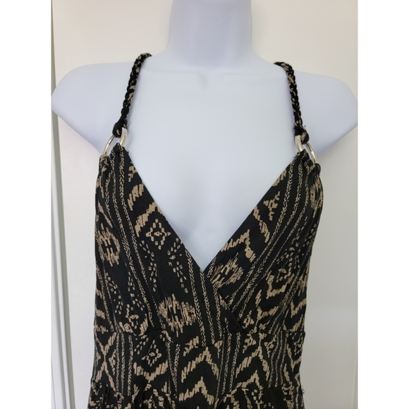 VENUS Black and Tan Patterned Dress - Picture 4 of 11